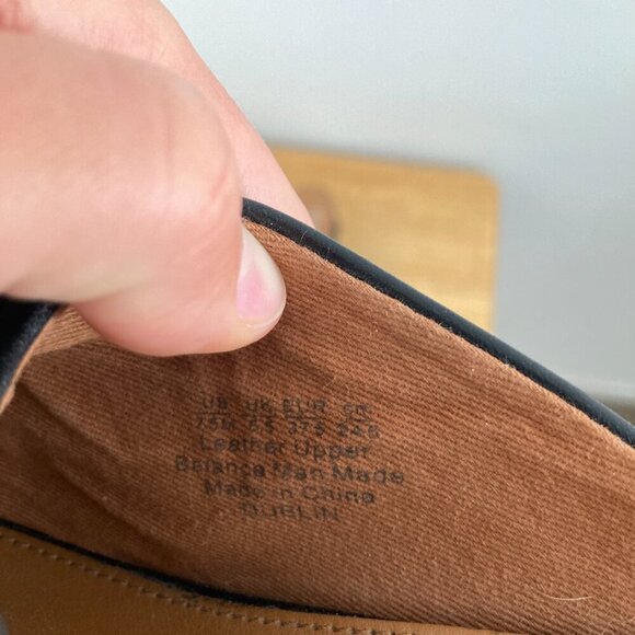 Franco Sarto Dublin Leather Wedge Sandals Heels Size 7.5 Slip On Open Toe - Picture 12 of 14